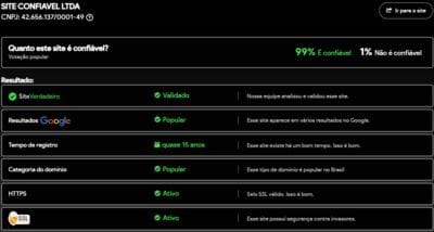 Site verificado e verdadeiro:8385com